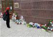 مواطنون يضعون إكليلًا من الزهور أمام السفارة الروسية تضامنًا مع حادث الطائرة المنكوبة (5)                                                                                                               