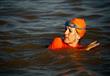السفيرة الهولندية تسبح في النيل 21 نوفمبر 2015