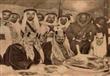 الملك فاروق بالزي السعودي مع الملك عبد العزيز ال س