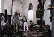 جانب من حادث تفجير مسجدي صنعاء