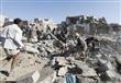 اثار الضربات الجوية علي اليمن
