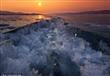 تشققات في جليد أكبر بحيرة للمياه العذبة في العالم (10)                                                                                                                                                  