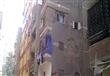 لحظة انهيار عمارة سكنية بحي المعادي في القاهرة 