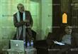 الدكتور أحمد مصطفى أثناء عرض كتاب "الخط الكوني" في