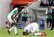 السوري عمر السومة لاعب الاهلي السعودي يحتفل بتسجيل هدف في مرمى نفط طهران، على استاد مدينة الملك عبدالله بجدة، الاربعاء 27 ايار/مايو 2015