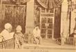 الجانب الغربي للحجرة النبوية ويظهر باب عائشة عام 1935م                                                                                                                                                  