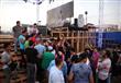 التجهيزات الأخيرة لحفل تامر حسني في نادي سموحة (11)                                                                                                                                                     
