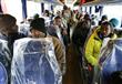 مهاجرون على متن حافلة تقلهم الى مراكز ايواء بعد اج