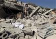  اثار القصف الجوي على قرية تخاريم في محافظة إدلب ا