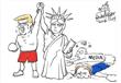 كاريكاتير سخرية من ترامب (3)                                                                                                                                                                            