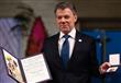 الرئيس الكولومبي يتسلم جائزة نوبل للسلام 