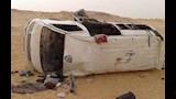 حادث إنقلاب سيارة ميكروباص - ارشيفية              