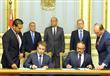 إسماعيل يشهد توقيع مذكرة تفاهم بين مصر وروسيا في م