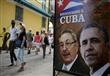 الرئيس الأمريكي باراك أوباما ونظيره الكوبي راؤول كاسترو 3                                                                                                                                               