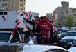 توزيع عصائر على المحتفلين بعيد تحرير سيناء بالمهندسين (4)                                                                                                                                               