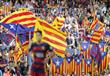 جماهير برشلونة ترفع أعلام "استقلال كاتالونيا" في ن