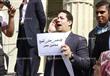 تظاهرات امام نقابة الصحفيين بسبب ازمة الجزيرتين