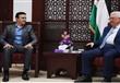 صابر الرباعي مع الرئيس الفلسطيني محمود عباس                                                                                                                                                             