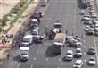 شرطة دبي تنشر تصوير جوي لحادث حافلة نقل ركاب وشاحن