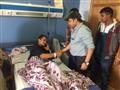 محمد هنيدي يزور مصابي الواحات بمستشفى الشرطة (1)