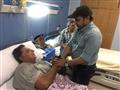 محمد هنيدي يزور مصابي الواحات بمستشفى الشرطة (3)                                                                                                                                                        