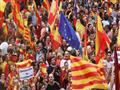 مسيرة لمؤيدي الوحدة في برشلونة ضد استقلال