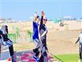 سيدات يمارسن الرياضة على الشاطئ ببورسعيد (2)                                                                                                                                                            