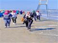 سيدات يمارسن الرياضة على الشاطئ ببورسعيد (4)                                                                                                                                                            