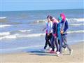 سيدات يمارسن الرياضة على الشاطئ ببورسعيد (6)                                                                                                                                                            