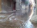انفجار خط مياه رئيسي في مركز طهطا بسوهاج (5)                                                                                                                                                            