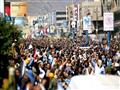 يمنيون يتظاهرون في صنعاء ضد الحصار الذي يفرضه التح