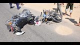حادث تصادم دراجتين