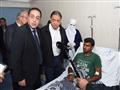 زيارة الدكتور مصطفى مدبولي لمصابي حادث تفجير مسجد 