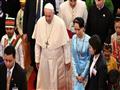 دعا البابا أفراد المجتمع في ميانمار إلى الحفاظ على