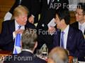 الرئيس الأمريكي دونالد ترامب ورئيس الوزراء اليابان