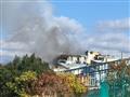 دخان يتصاعد من مصنع كيميائي وقع فيه انفجار في مدين