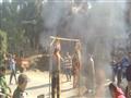 حرق دميتين لترامب ونيتنياهو في كفر الشيخ (9)                                                                                                                                                            