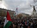  المتظاهرين المؤيدين لفلسطين في العاصمة الفرنسية (