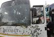 حافلة متضررة جراء التفجير في دمشق في 11 اذار/مارس 