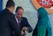 الرئيس السيسي خلال الاحتفال بيوم المرأة المصرية