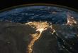 صورة من الفضاء لمصر
