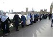 مسلمات على جسر وستمنستر تضامنا مع ضحايا حادث لندن