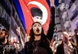 المعارضون لنتائج الاستفتاء فى اسطنبول يوم 18 إبريل