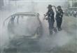 تفحم سيارة بمدينة نصر (3)                                                                                                                                                                               