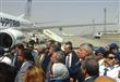 وزير الطيران يستقبل طائرة مصر للطيران الجديدة