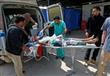 نقل مصاب جراء المعارك في الموصل الى مستشفى ميداني 