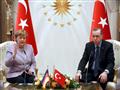 الرئيس التركي رجب طيب اردوغان مع المستشارة الالمان