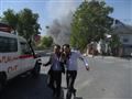 جرحى وسيارة اسعاف في موقع انفجار سيارة مفخخة في كا