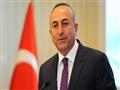 وزير الخارجية التركي مولود تشاوش أوغلو يتحدث في مؤ