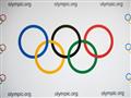 شعار اللجنة الأولمبية الدولية في صورة ملتقطة في 9 
